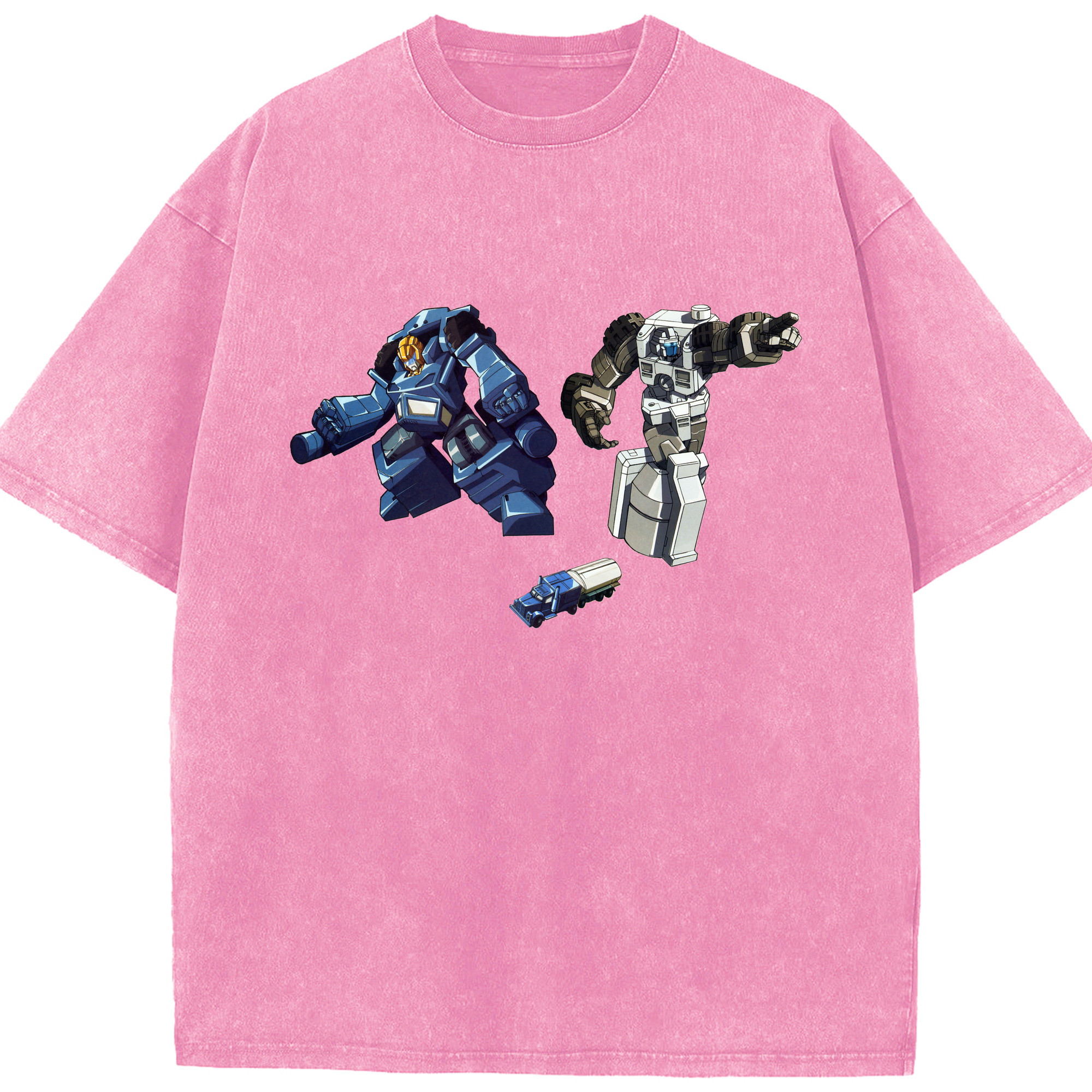 （画像用）  綿100% ヴィンテージ風 半袖Tシャツ（フロントプリント）